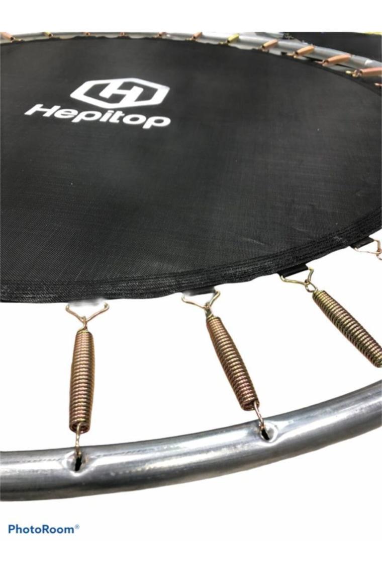 Hepitop 183 cm Çatılı Trambolin Fileli Outdoor Bahçe Tipi Şapkalı Trambolin