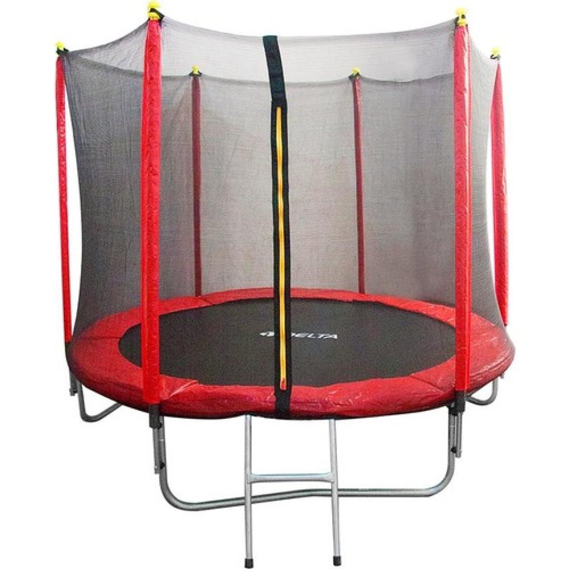 Delta Fileli Korumalı 244 cm x 214 cm Trampolin- 96 inç Trambolin