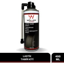Wöller Lastik Tamir Spreyi - Hızlı Onarım ve Hava Kaçağını Önleyici, 400 ml, Tüm Binek Araçlarıyla Uyumlu