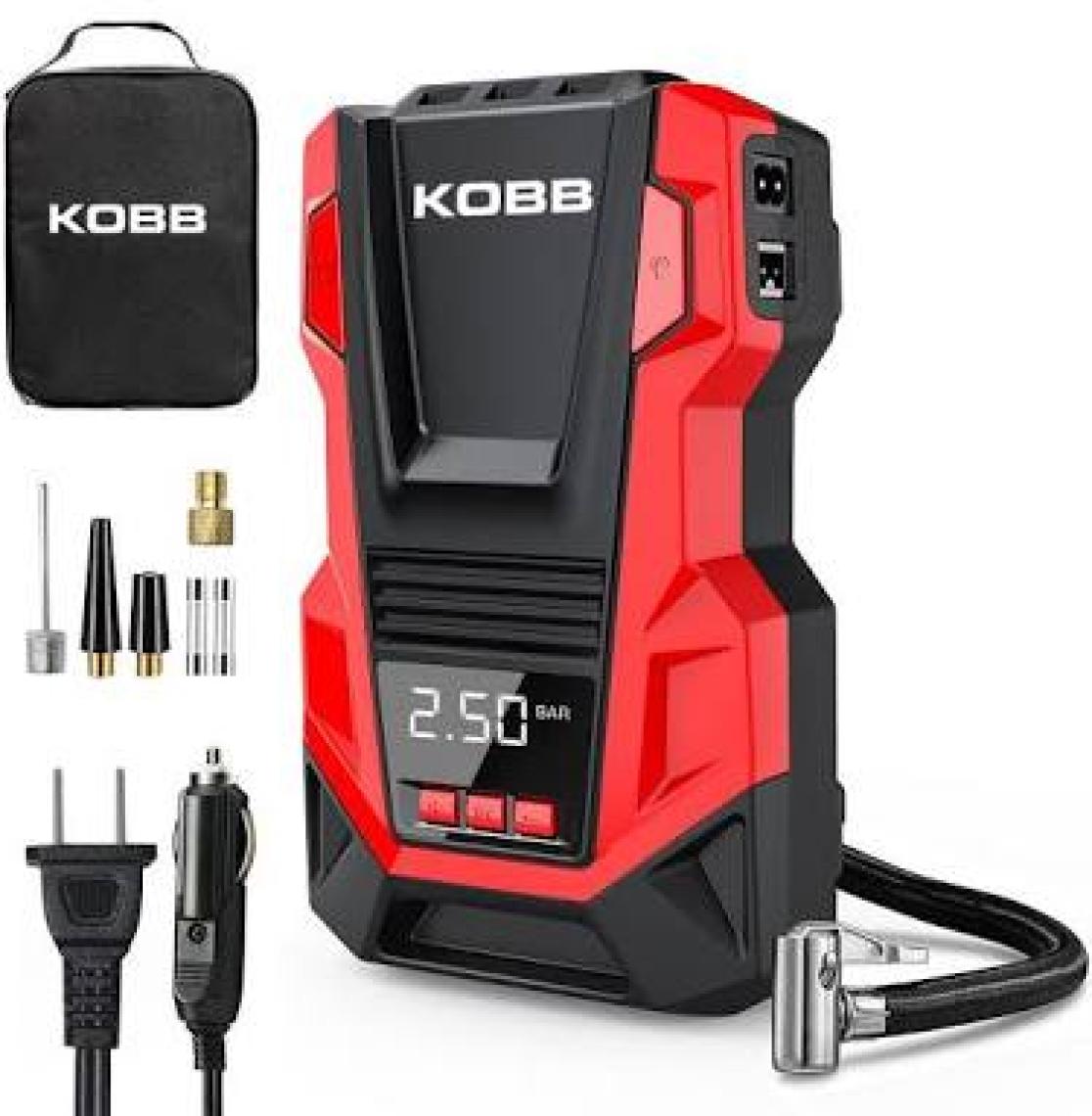 Kobb KB220 12VOLT/220VOLT 150 Psı Dijital Basınç Göstergeli Lastik Şişirme Pompası