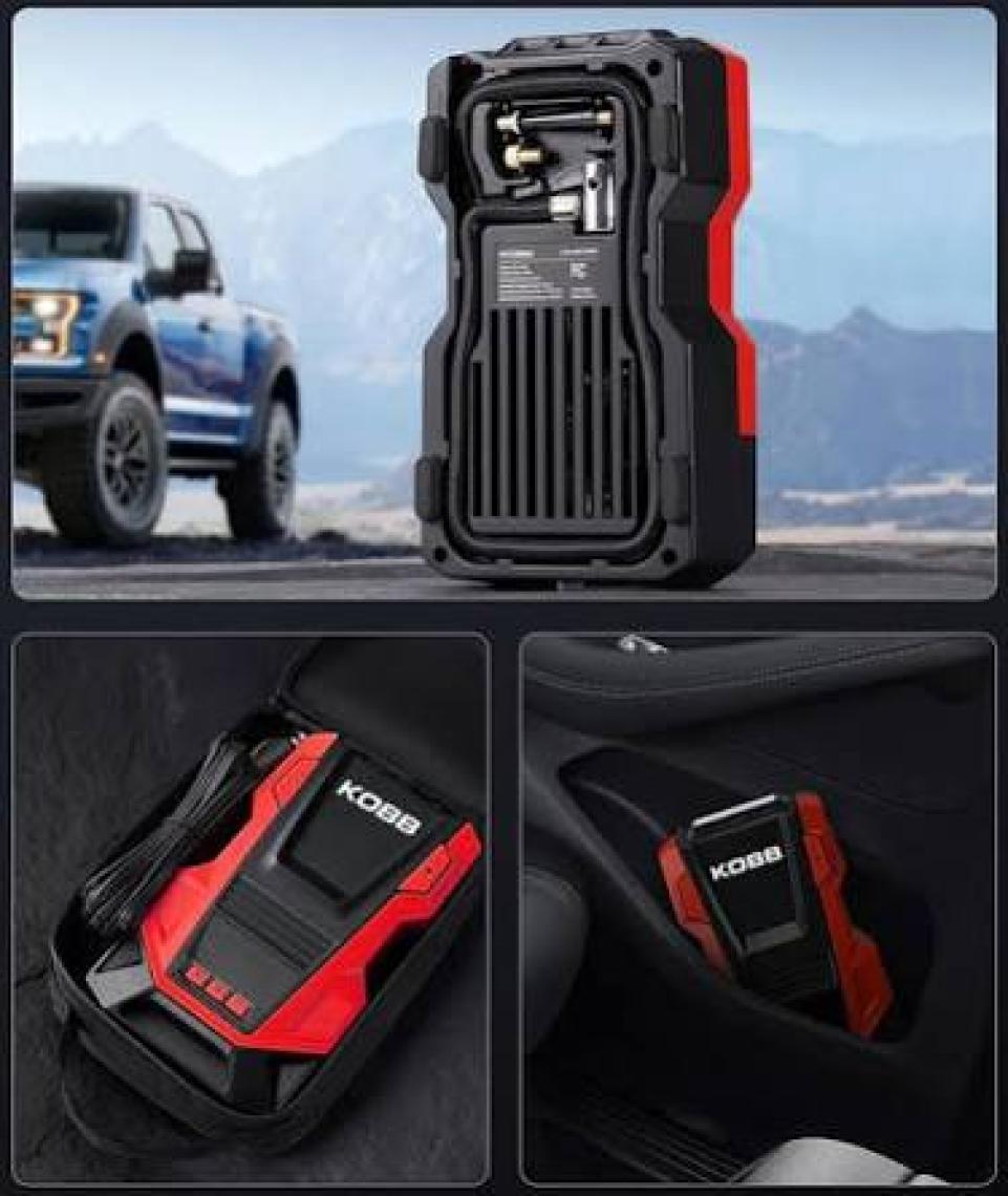 Kobb KB220 12VOLT/220VOLT 150 Psı Dijital Basınç Göstergeli Lastik Şişirme Pompası