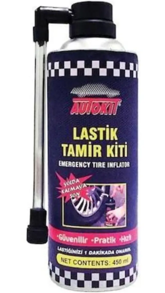 Autokit Lastik Tamir Kiti Autokit Araç Araba Lastik Bakım Tamir Spreyi