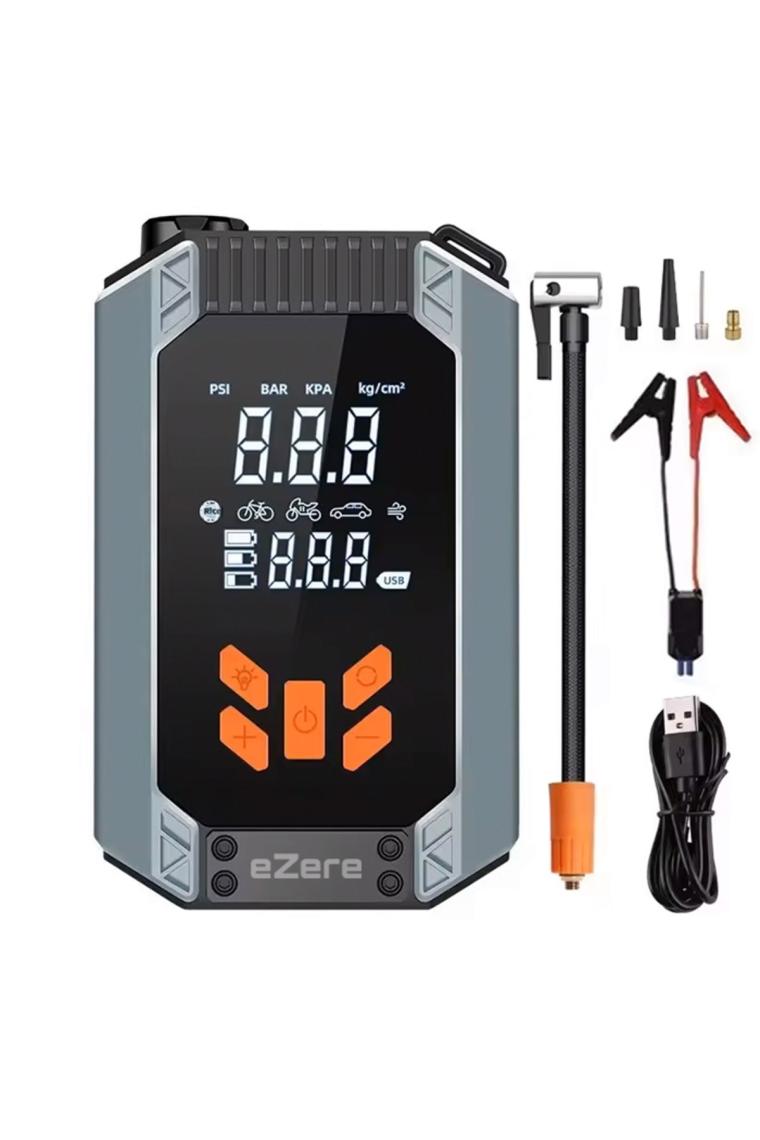 Ezere ST-9632D Taşınabilir Araç Lastik Şişirme ve Starter Akü Takviye Seti
