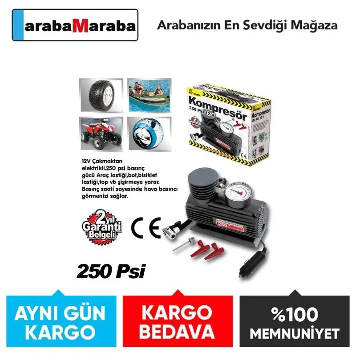 Automix 250 Psi Hava Kompresörü