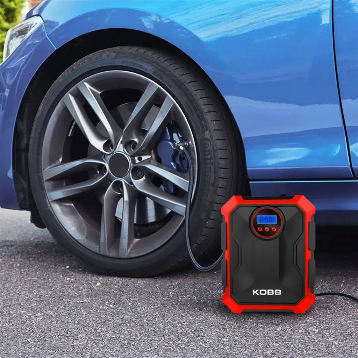 Kobb KB200 12VOLT 150 Psı Ayarlanabilir Dijital Basınç Göstergeli Hava Lastik Şişirme Pompası