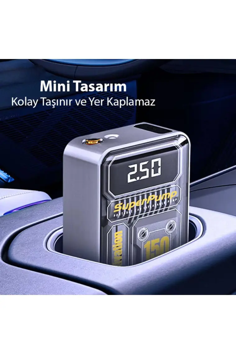 Ezere 150PSI Tasinabilir Araba Yüksek Güçlü Elektrikli Kablosuz Lastik Hava Pompasi