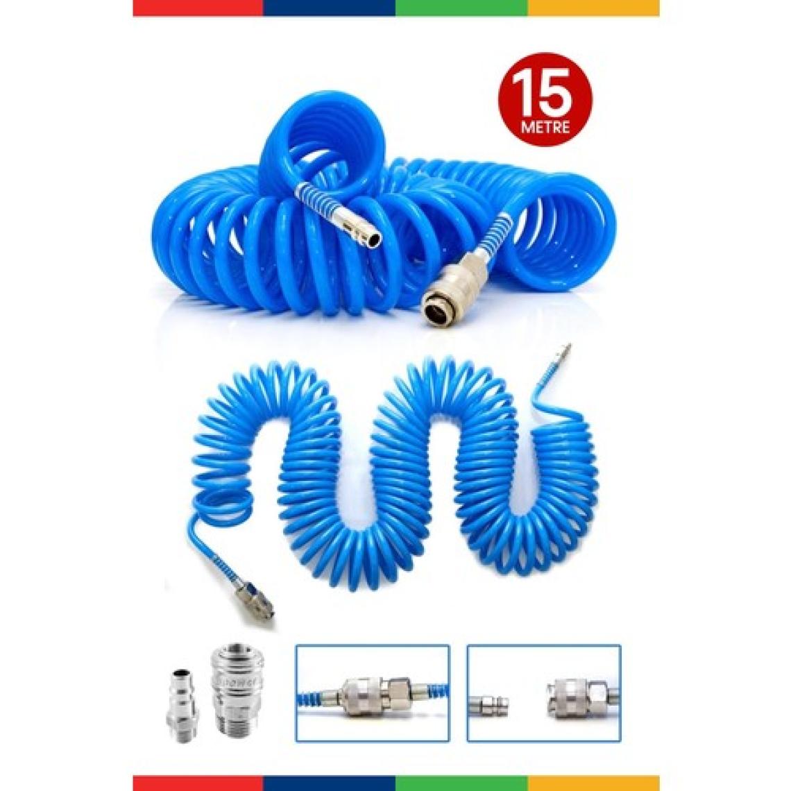 Proxtech  Havalı Üstten Depo 1,3mm  Boya Tabancası, Spiral Hava HORTUMU15 mt Hava Jakı  Takım Set