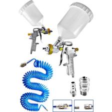 Proxtech  Havalı Üstten Depo 1,3mm  Boya Tabancası, Spiral Hava HORTUMU15 mt Hava Jakı  Takım Set