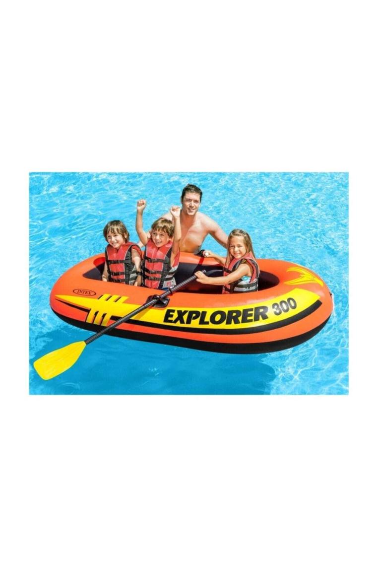 Intex 58332 211x117x41 cm Explorer 300 Şişme Bot Seti