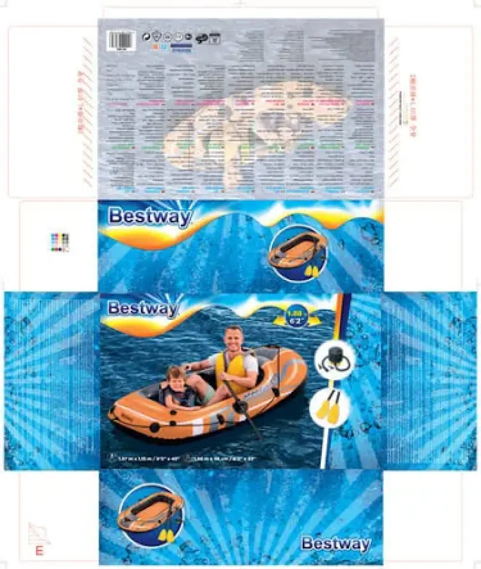 intex Bestway Kondor 2 Kişilik Bot Kürek Pompa Set 61062