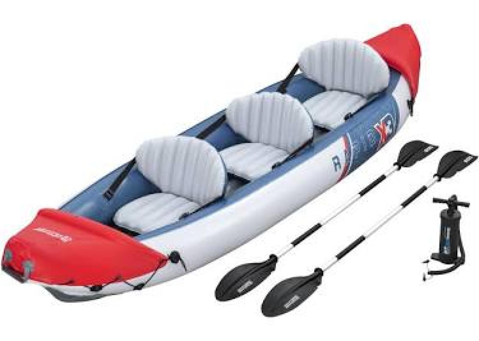 Bestway 65132 Rapid X3 Hydroforce 3 Kişilik Şişme Kano 381x100cm