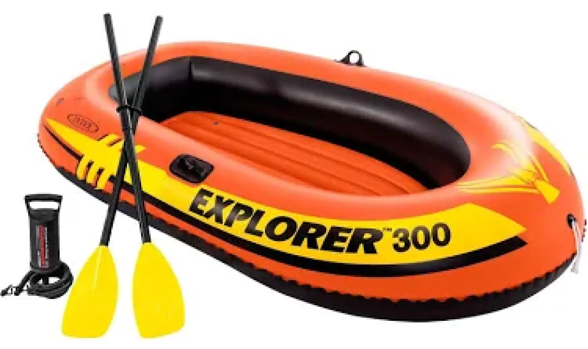 Intex Explorer 300 3 Kişilik Şişme Bot Seti – Kürek ve Pompa Dahil, Aile ve Eğlence Kullanımına Uygun