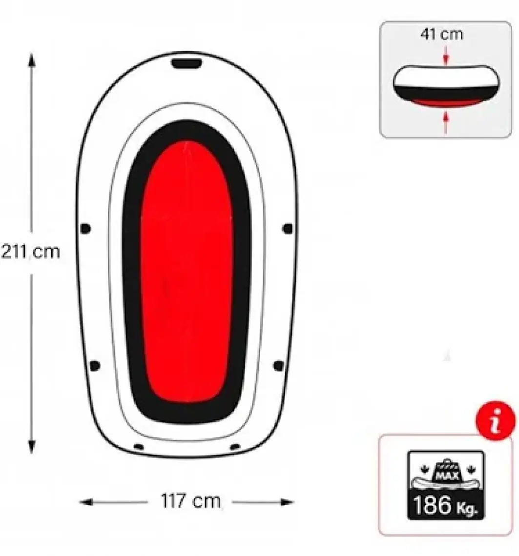 Intex Explorer 300 3 Kişilik Şişme Bot Seti – Kürek ve Pompa Dahil, Aile ve Eğlence Kullanımına Uygun