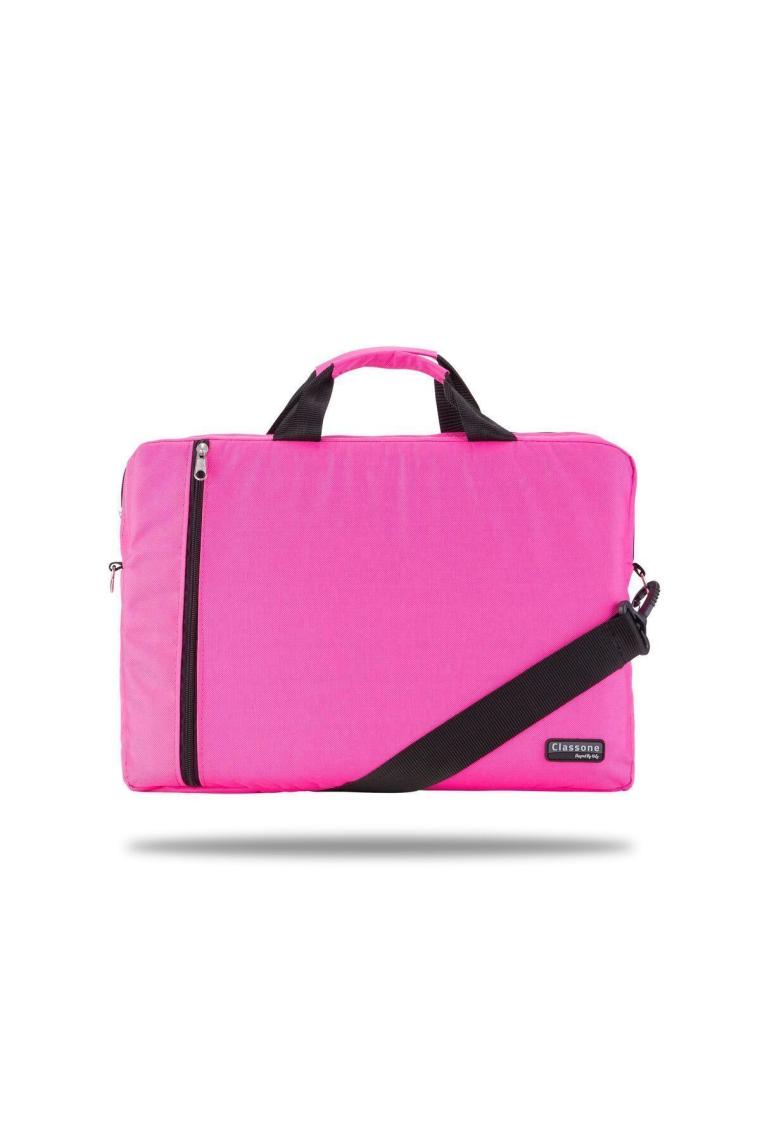 Wtx206 Wtxpro Serisi Su Geçirmez Kumaş 15.6 Inch Macbook, Laptop , Notebook El Çantası- Pembe