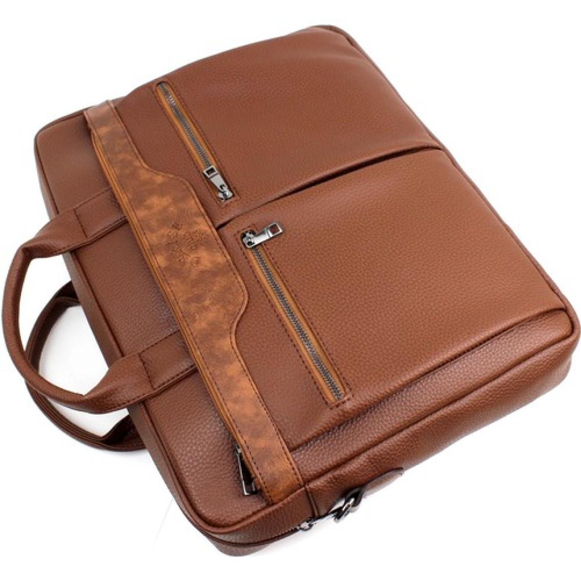 Derise club Taba Renk Unisex Çok Cepli 15,6 İnç Omuz Askılı Evrak Ve Laptop Çantası