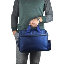 Bagorama Unisex Kumaş 15" Laptop ve Evrak Çantası - Lacivert