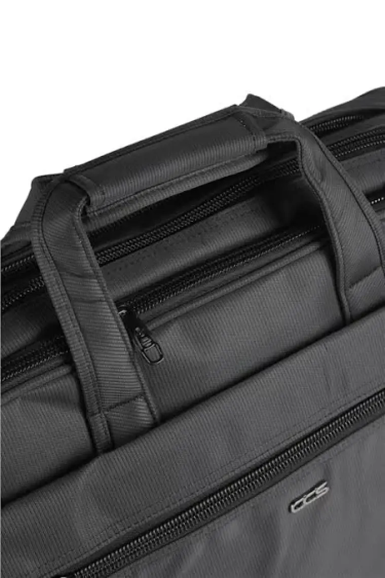 Ççs 71243 Gri Kumaş Laptop Bölmeli Evrak Çantası