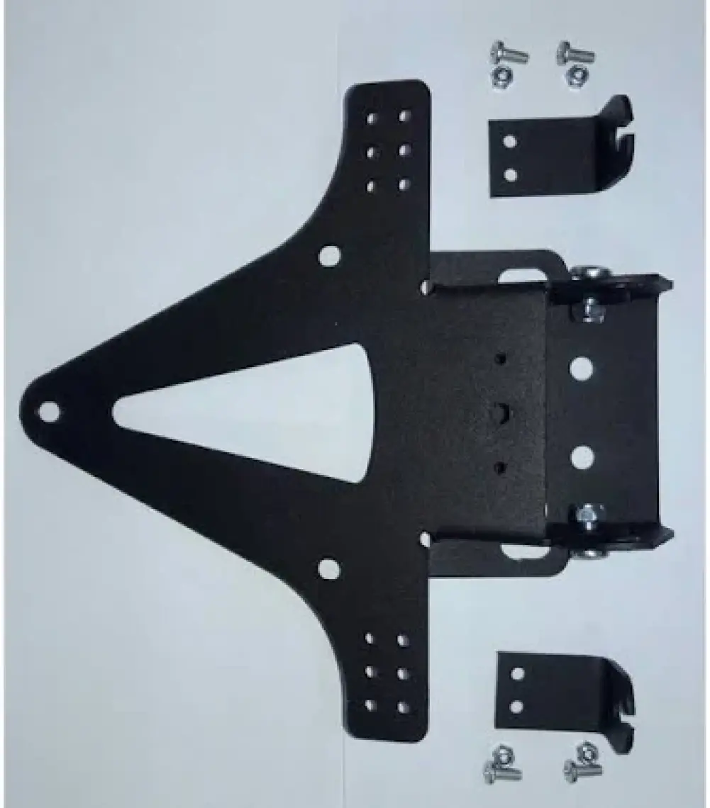 Motospartan Motosiklet Katlanır Plakalık Siyah