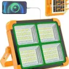 Geseus Taşınabilir Solarlı Çalışma ve Kamp Işığı, Powerbanklı Güneş Enerjili IŞILDAK,FENER-150W 200 Lümen 264 Ledli-Kçk