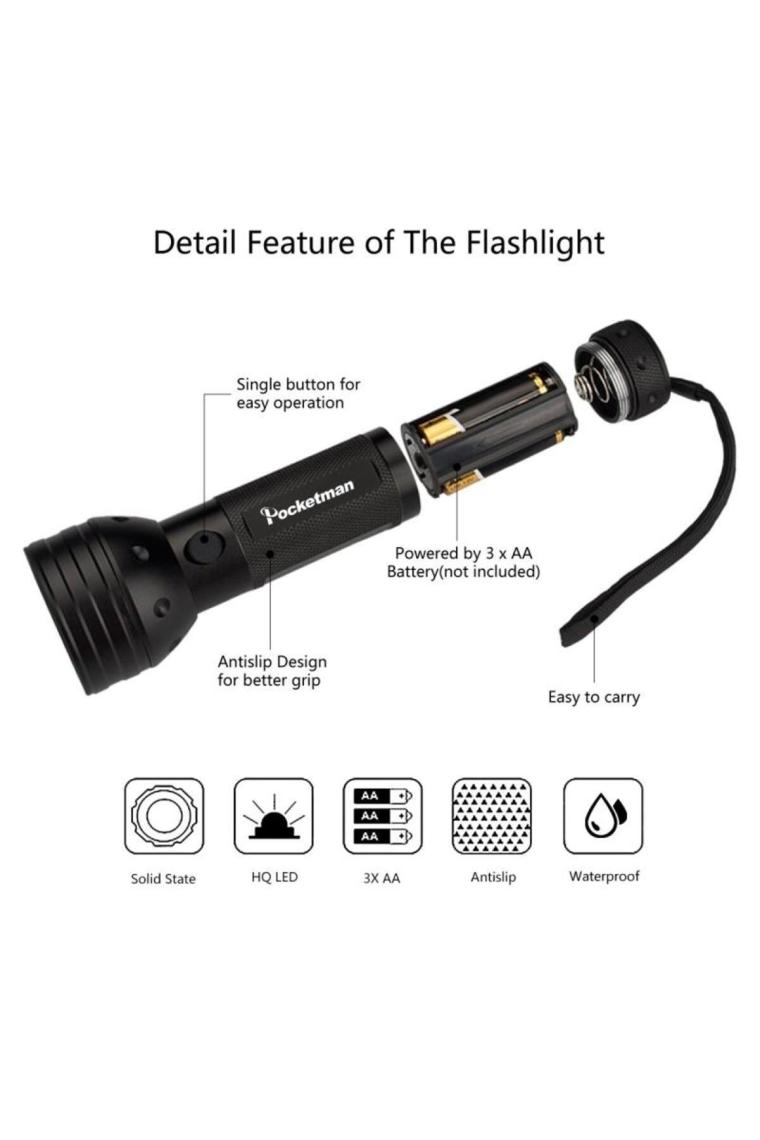 Valkyrie 51 LED Mor Işık Uv El Feneri Ultraviyole Blacklight