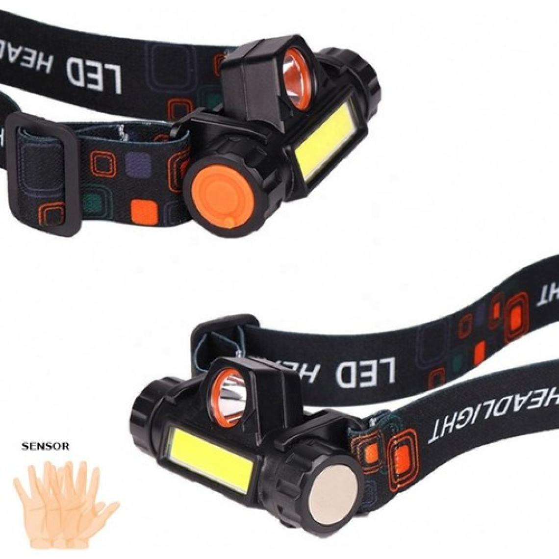 Watton Sensörlü Şarjlı Mıknatıslı - 8 Saat Dayanıklı Kafa Lambası WT-055