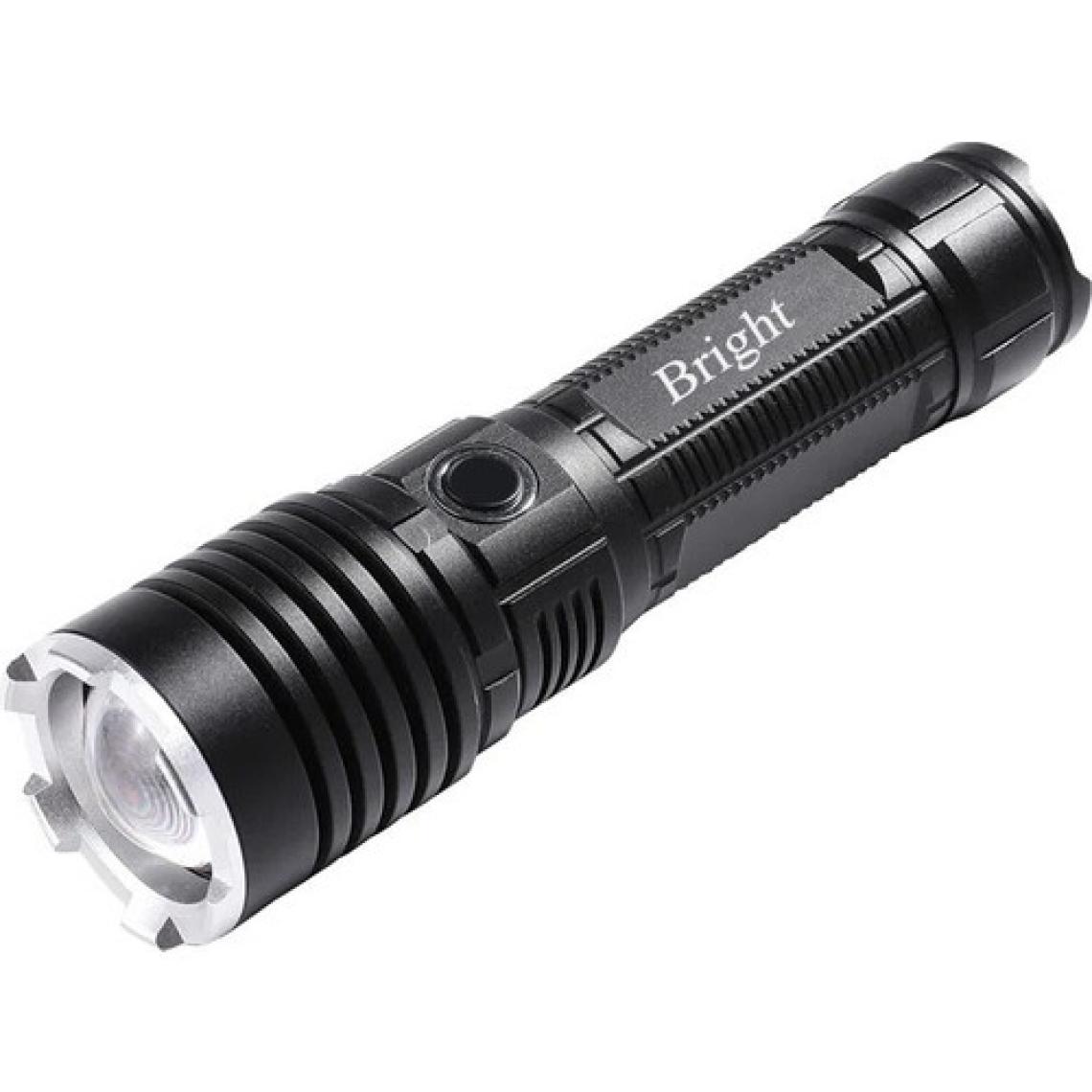 Bright GHT-5761 XP50 LED 3 Mod Zoomlu Yağmur Suyu Geçirmez Şarjlı El Feneri