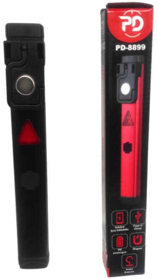 Powerdex PD-6900 Zoomlu Şarjlı El Feneri 20W 2000 Lümen