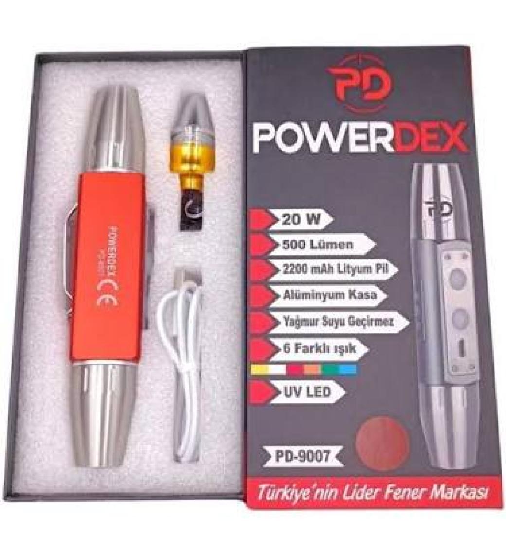 Powerdex PD-6900 Zoomlu Şarjlı El Feneri 20W 2000 Lümen