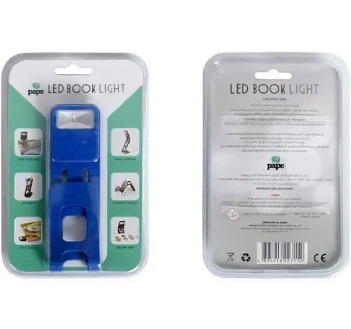 Pape LED Book Light Kitap Okuma Işığı Siyah