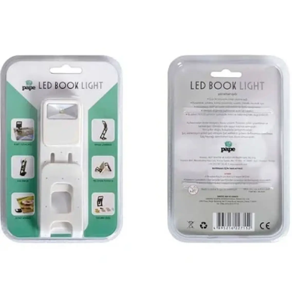 Pape LED Book Light Kitap Okuma Işığı Siyah