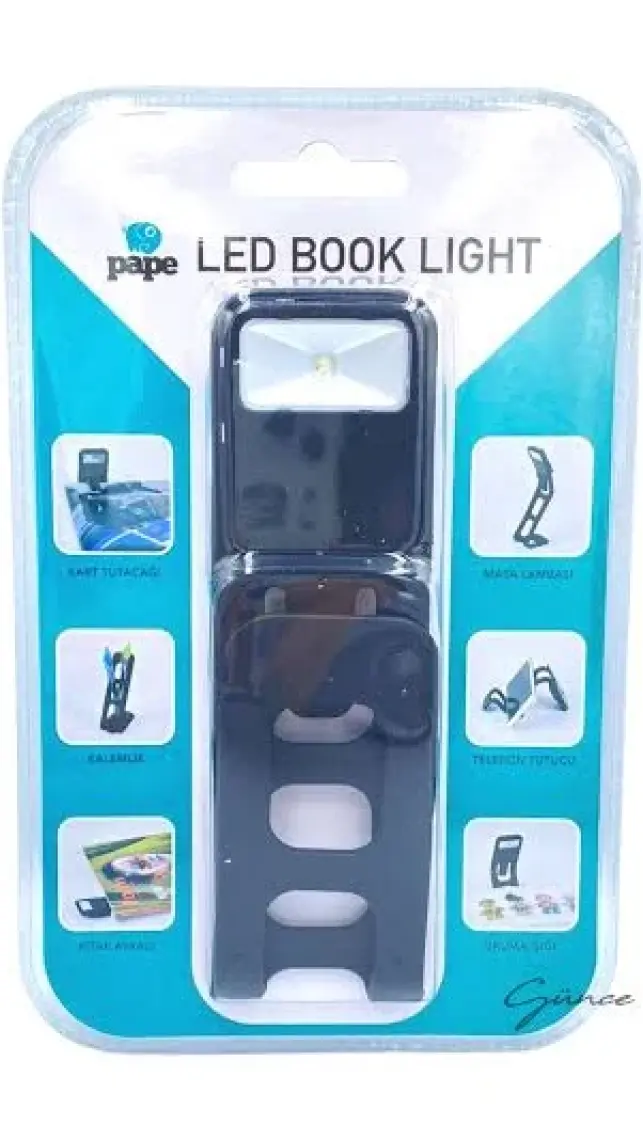Pape LED Book Light Kitap Okuma Işığı Siyah