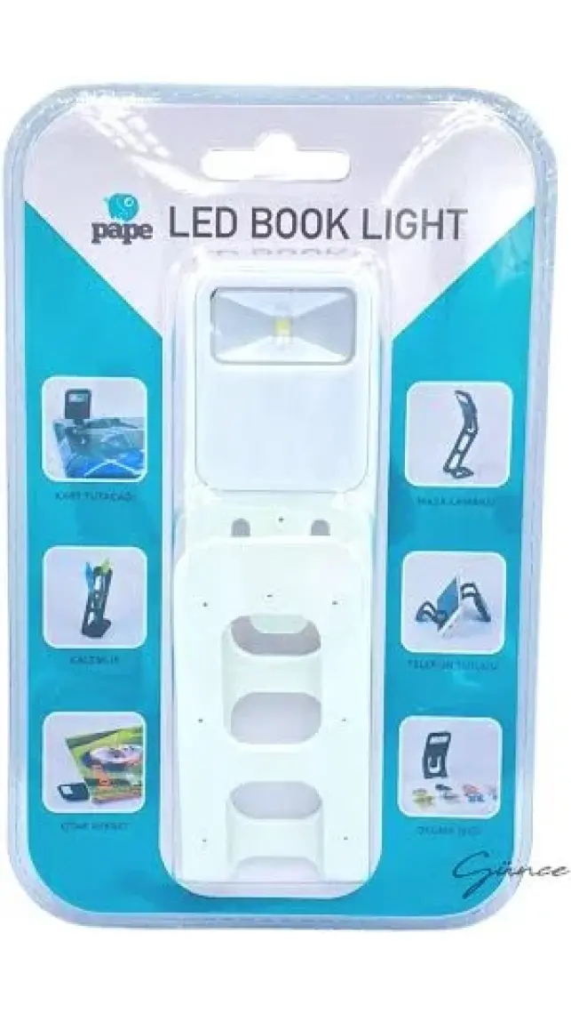 Pape LED Book Light Kitap Okuma Işığı Siyah