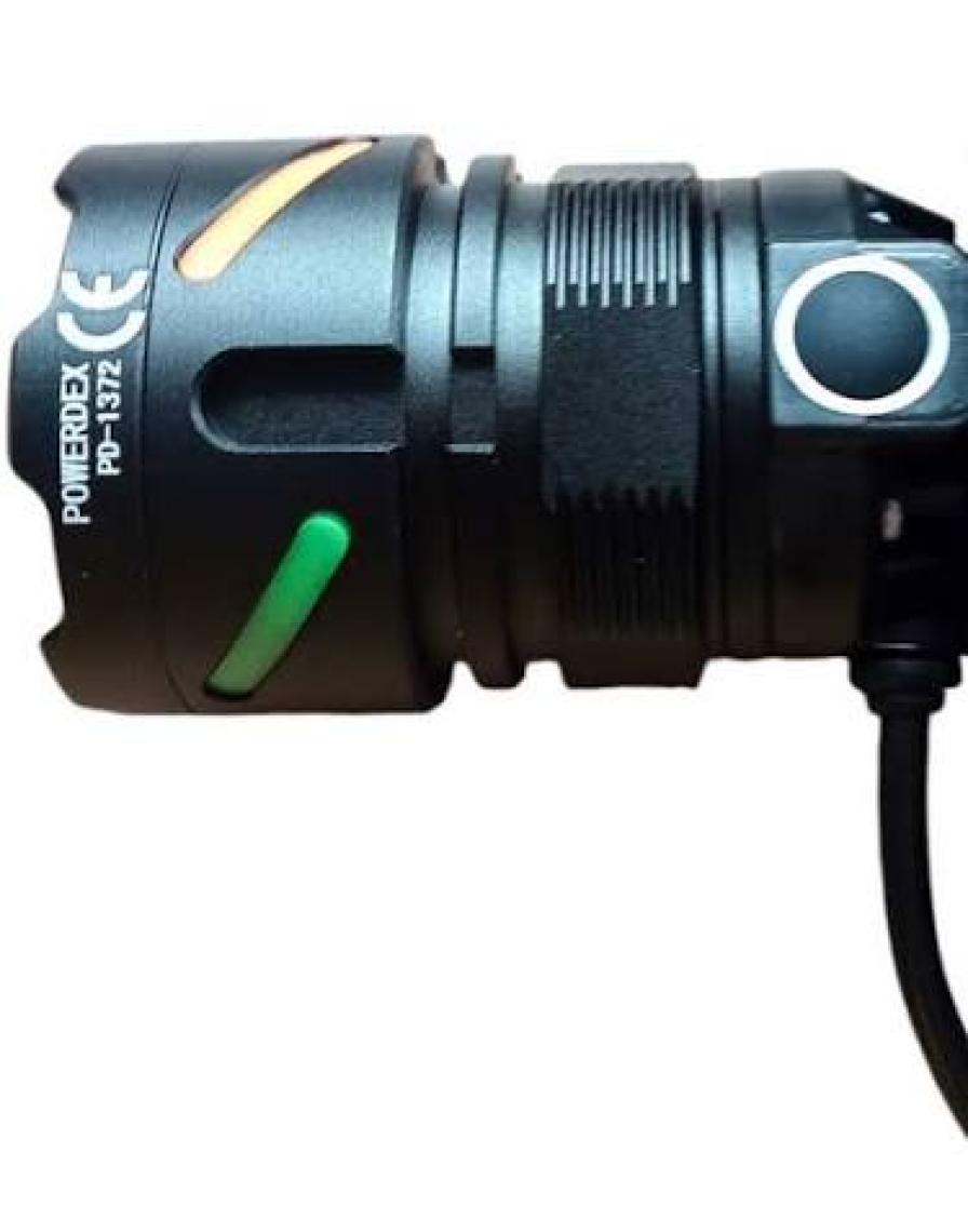 Powerdex PD-1372 25W 3200 Mah Batarya 1800 Lümen Profesyonel Şarjlı Kafa Feneri
