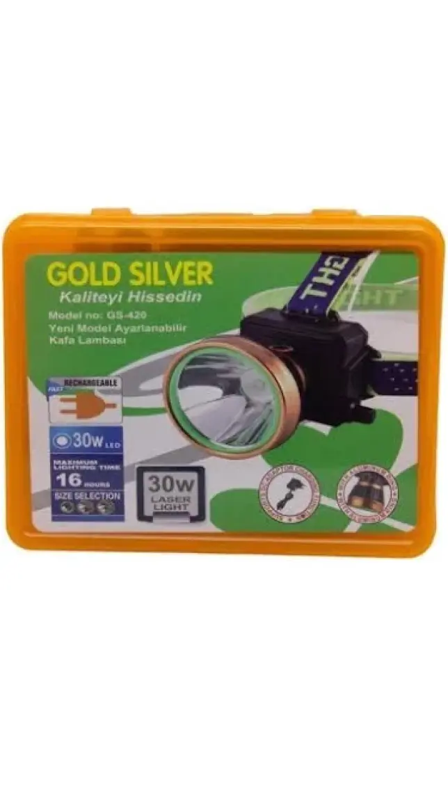 Gold Silver 30 w dimderli kafa lambası
