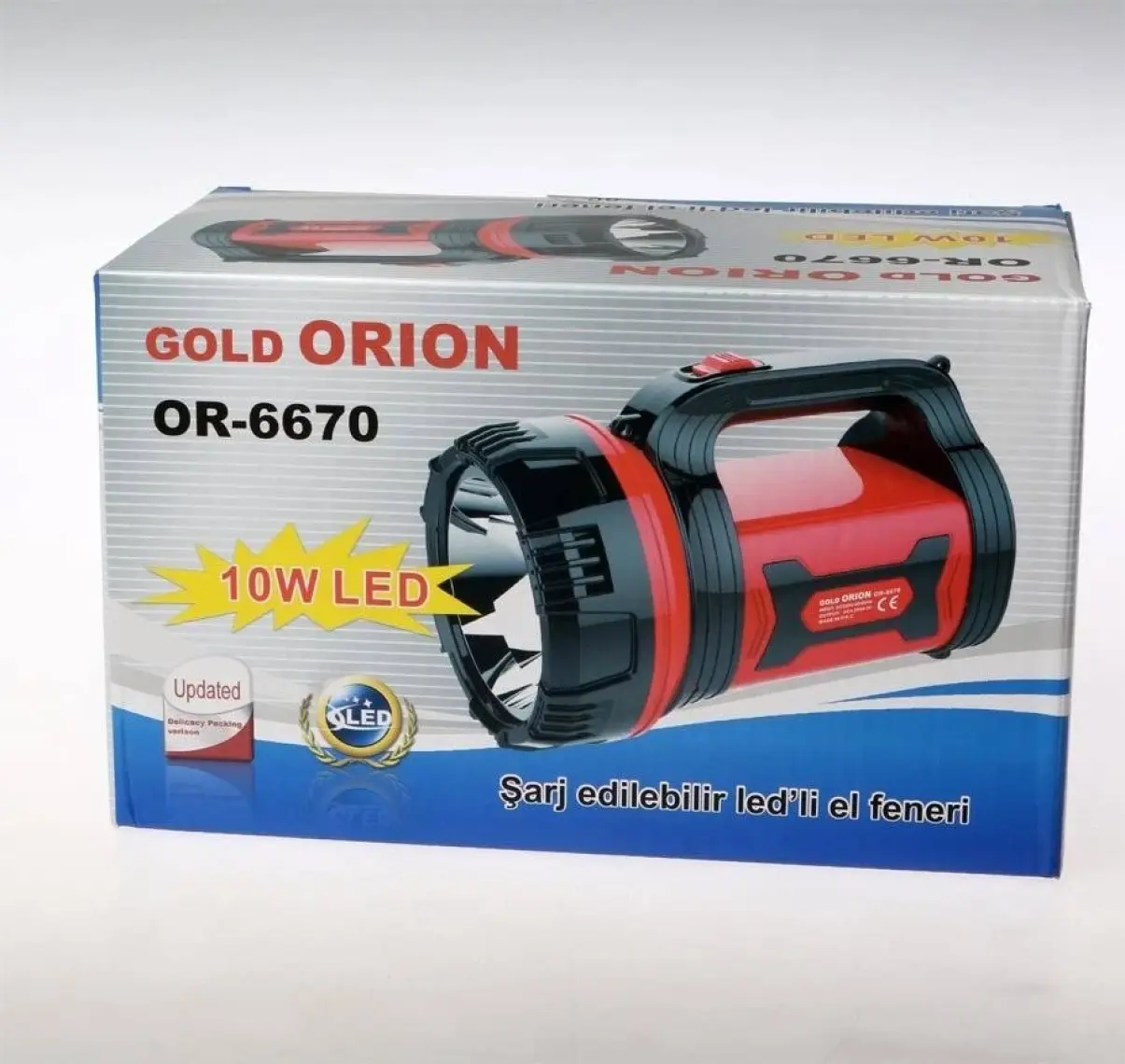 Gold Orion 10 W LED El Feneri Sarjlı OR-6670  Uzun Ömürlü