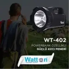 Watton Profosyonel Şarj Edilebilir Avcı Feneri 30 Watt Wt 402
