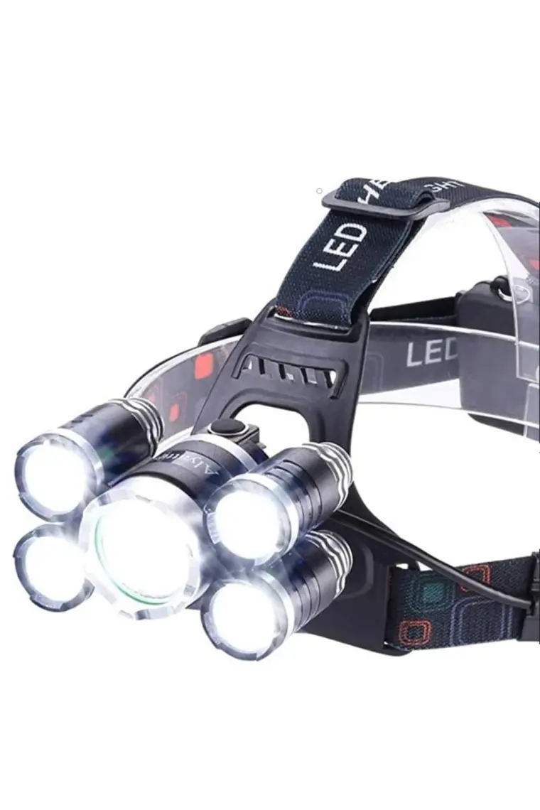 Sge Teknoloji  Teknoloji Şarjlı 5 LED 18000 Lümen Kafa Lambası