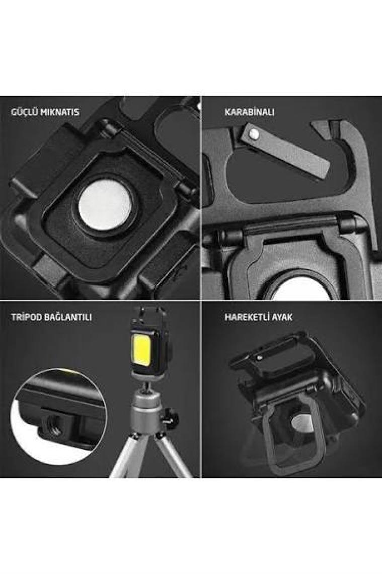 Rox 0229 Outdoor Anahtarlık Şarjlı LED Fener 350 Lümen