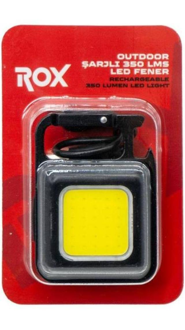 Rox 0229 Outdoor Anahtarlık Şarjlı LED Fener 350 Lümen