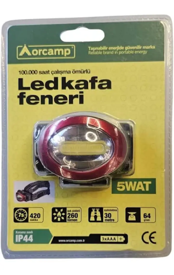 Orcamp LED Kafa Feneri