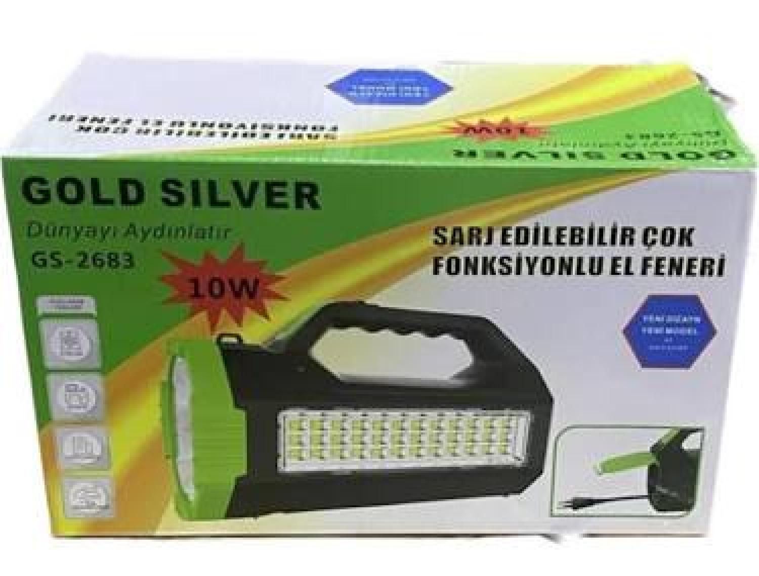 Gold Silver GS-2683 Şarjlı El Feneri