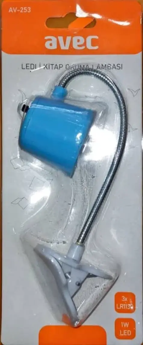 Avec AV-253 Ledli Kıskaçlı Masa Lambası Farklı Renkler