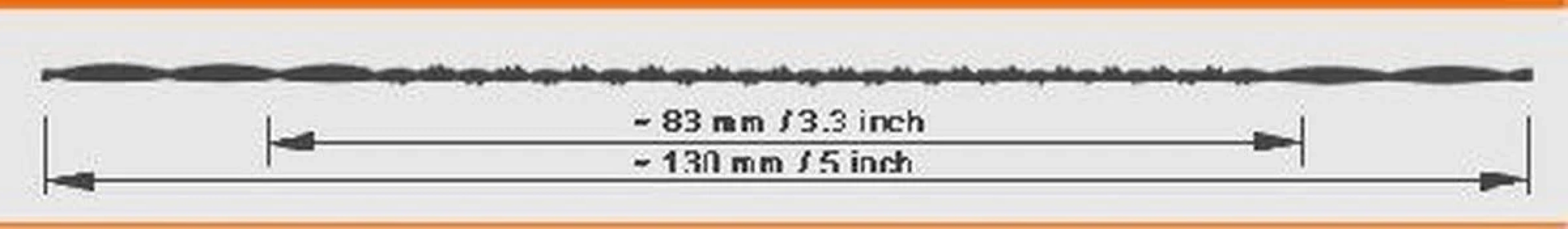 Tornado Yuvarlak Ahşap Kıl Testere Ucu No 5 (12 Adet)