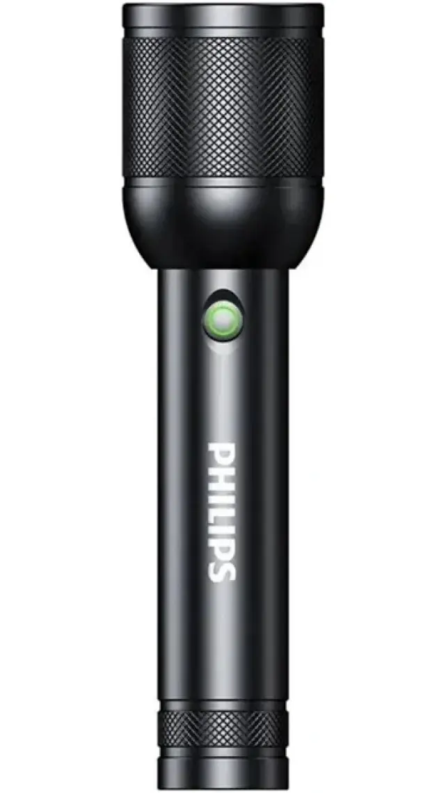 Philips SFL8168/93 30W 1500 Lümen Uzak Mesafe Aydınlatmalı IP44 Suya Dayanıklı Şarj Edilebilir LED El Feneri Siyah