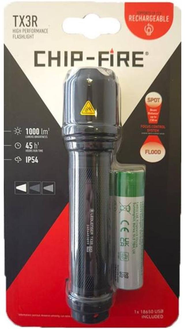 Ledlenser Chip Fire TX3R Şarj Edilebilir El Feneri