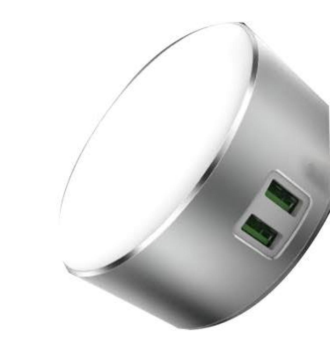 Sword 2.4 Amper Çift USB Li  Ayarlanabilir LED Lamba