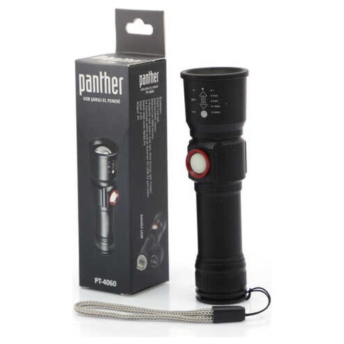Panther PT-4060 USB Şarjlı Fener