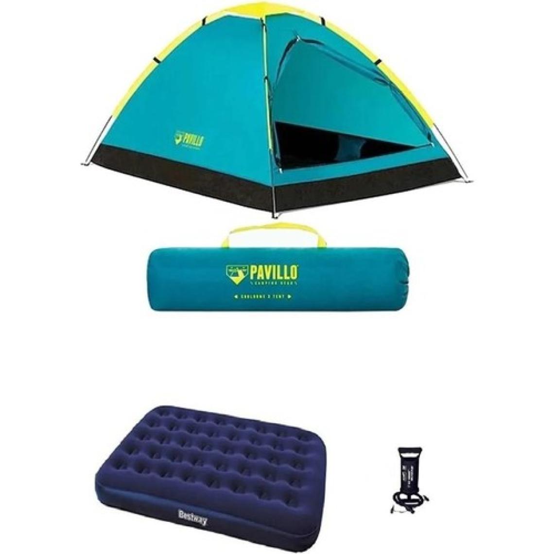 Bestway 68084 Kamp Çadırı + Çift Kişilik Şişme Yatak +Pompa