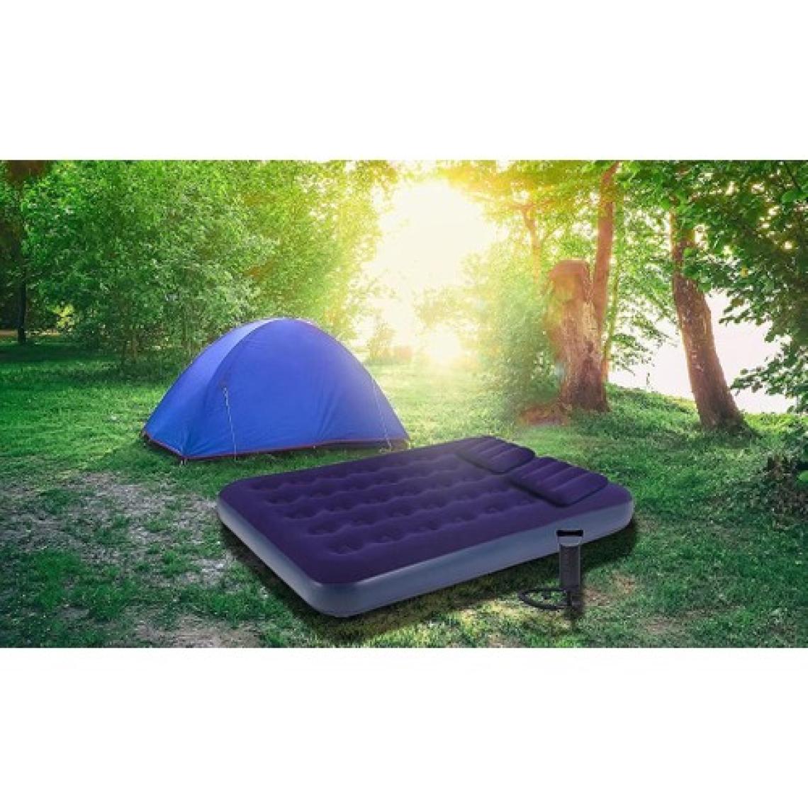 Black Island Çift Kişilik Şişme Yatak 137X191X22 cm + 2 Yastık + Pompa