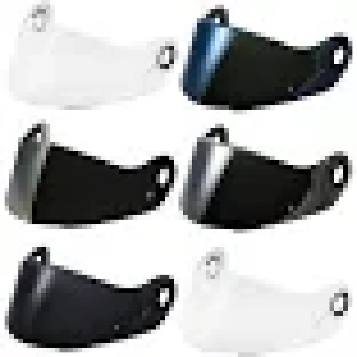 LS2 Kask Camı Siyah Ls2 FF370-FF386-FF325STROBE-GURONI